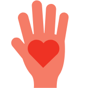 hand and heart icon